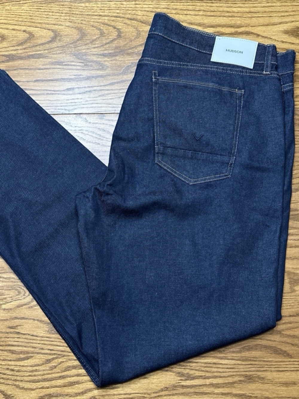 New Hudson Byron Straight Currant Mens 40 Denim Dark Wash Blue 5 pocket Jeans